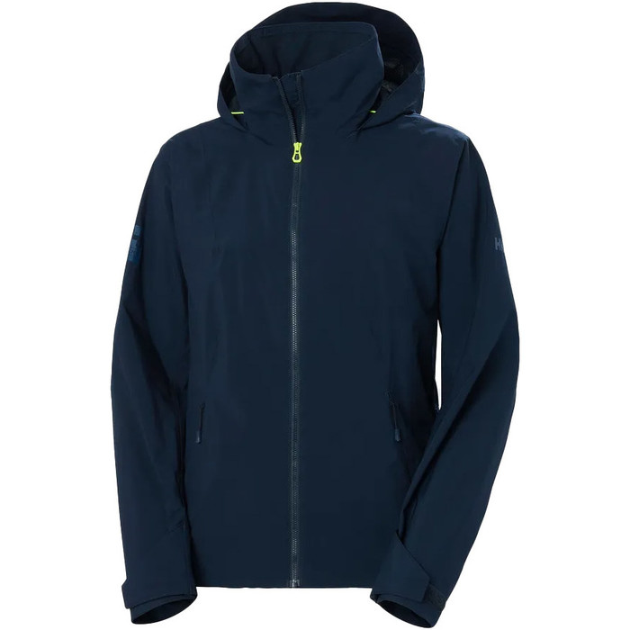 2023 Helly Hansen Mujer HP Racing Lifaloft Chaqueta De Vela Con Capucha 34268 - Navy